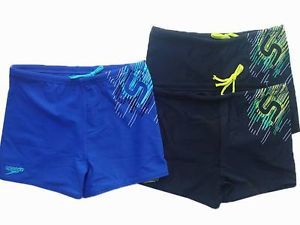 Short De Bain (Board Shorts) Speedo Homme - Taille L - Doublé Maille Bleue - Occasion Très Bon État