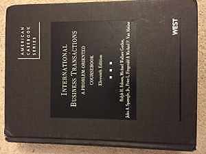 International Business Transactions: - Hardcover, by Folsom Ralph; Gordon - Good