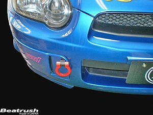 LAILE BEATRUSH FRONT TOW HOOK RED For SUBARU IMPREZA WRX GDB GDA S106016TF-FSA