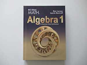 Larson Big Ideas Algebra 1 2015 - Hardcover, by HOUGHTON MIFFLIN HARCOURT - Good