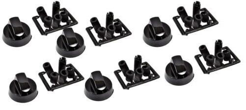 Universel Noir Beko Baumatic Four Bouton ContrÃ´Le Plaque Lot De 6