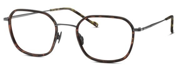 Titanium Flex 820915 36 Men's Eyeglasses Metal Oval Havana