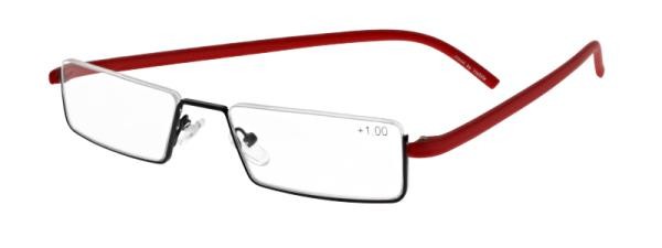 Moxxi Lesebrillen 31632 15 dpt 275 Damen Brille Metall Oval SchwarzRot