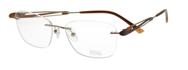 Visibilia Titan 33479 322 Damen Brille Metall Oval Braun