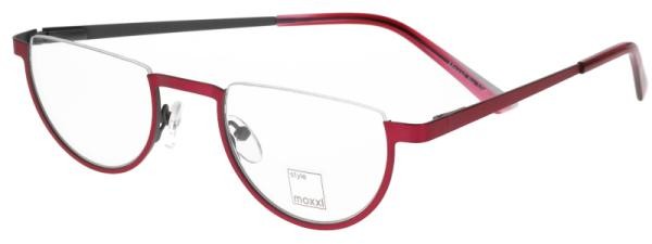 Moxxi 31659 352 Hombre Mujer Gafas Metal Redondo Rojo