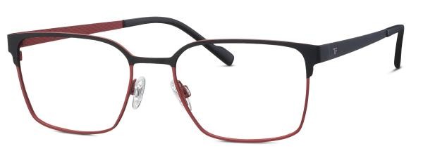 Occhiali da vista uomo Titan Flex 820949 15 metallo ovale nero rosso