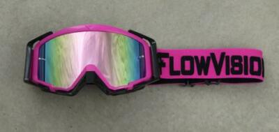 low Vision Rythem  Motocross Goggle: Pink/Black