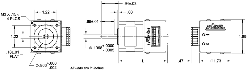 ANAHEIM AUTOMATION 17MDSi102S - Stepper Motor w/Integrated Driver and Controller