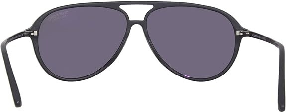 Pre-owned Tom Ford Samson Ft0909 02d Matte Black Polarized Smoke 62 Mm Men's Sunglasses In Gray