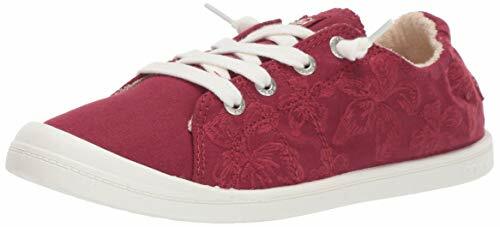 Roxy Women's Bayshore Slip On Sneaker Shoe, red Clay, 5 M US