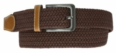 Marshal Wide Men's Elastic Stretch Belt Gunmetal Buckle Belt Casual Golf Belt