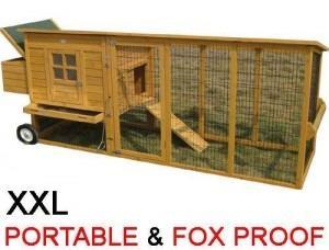 Chicken Coop and run - as new - large on wheels - portable in 