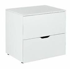 Pod White 2 Drawer Low Chest Of Drawers In Nottingham