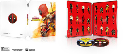 Deadpool & Wolverine (Deadpool Cover) [New 4K UHD Blu-ray] With Blu-Ray, Steel