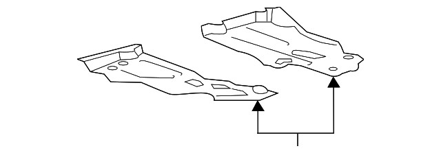 Ford Edge Left Radiator Shield Engine Compartment