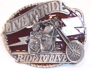 Hebillas de Cinturón de hombre motocicleta de estaño