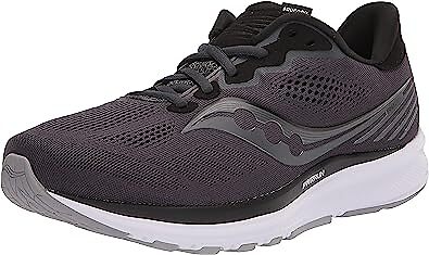 

Мужские кроссовки Saucony Ride 14, ТЕМНО-УГОЛЬНЫЙ/ЧЕРНЫЙ, ширина 10,5 2E США, Charcoal/black