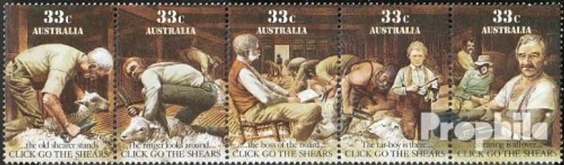 Australie 979-983 Bande De Cinq (ComplÃ¨Te.Edition.) Neuf Avec Gomme Originale 19