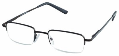 Dr. Dean Edell Titanium Metal Rectangle Reading Glasses +1.25  NEW