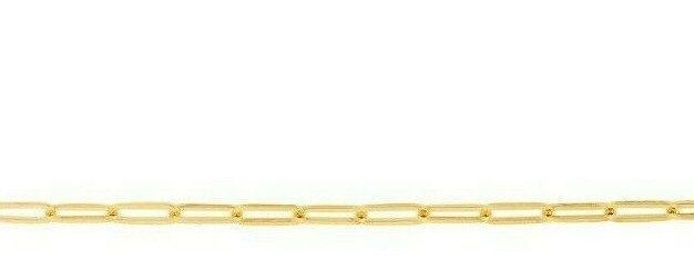 14kt Yellow Gold Lite PAPERCLIP Link Chain Necklace 20 Inch 4.5 grams 4.2MM