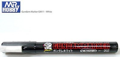 Gunze-Sangyo Mr. Hobby Gundam Marker White - Hobby Craft Paint Marker - #gm11