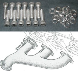 Ford stainless steel exhaust studs #3