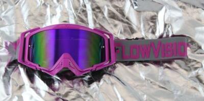 Flow Vision Rythem  Motocross Goggle: Purple/Grey