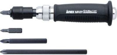 Annex (ANEX) Impact Driver Mini Type Insert angle 6.35mm Bit 4 pieces No.19