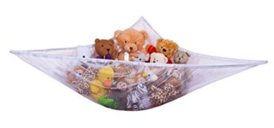 Jumbo Toy Hammock, Organize Stuffed Animals or Children's Toys, Looks White