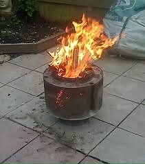 Fire Pit Barbecue Planter Recycled Stainless Steel Washing