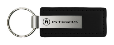 Acura Integra Black Leather Key Fob Authentic Logo Key Chain Official Licensed