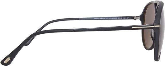 Pre-owned Tom Ford Samson Ft0909 02d Matte Black Polarized Smoke 62 Mm Men's Sunglasses In Gray