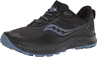

Saucony Womens Peregrine Ice+3 Trail Shoes, Black/Summit