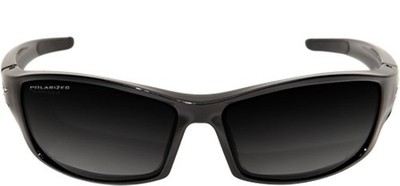 Edge Eyewear TSRG216 Reclus Safety Glasses, Black with Polarized Gradient Lens