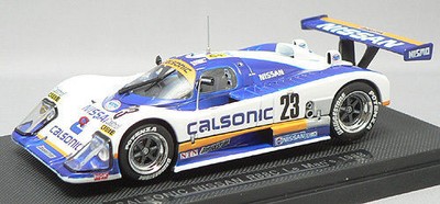 Ebbro 43680 Nissan Calsonic R88 Le Mans 1988 No. 23 White / Blue 1/43 scale