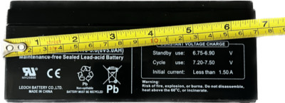 CAS IE-2000 Crane Scale series  Replacement Rechargeable Battery