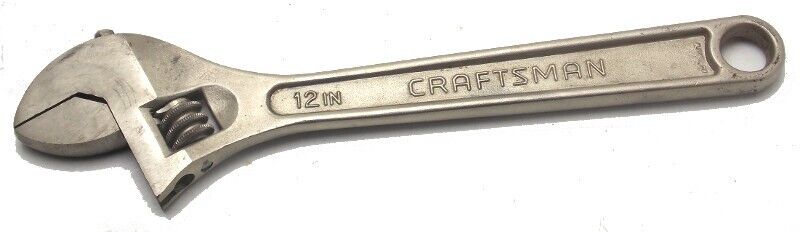 Craftsman 12" 300mm Crescent Adjustable Wrench Model 44605 Forged in USA Used