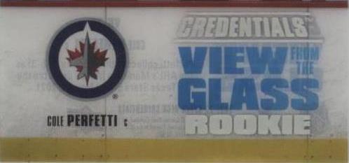 2021-22 Upper Deck Credentials - Cole Perfetti #VG-20