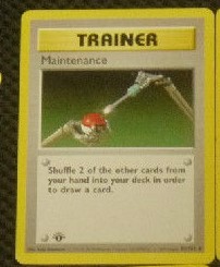 1st Edition Trainer Maintenance Card