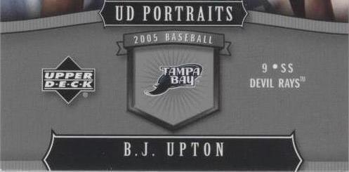2005 Upper Deck Portraits - B.J. Upton #90