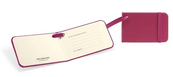 Moleskine Luggage Tag in Green, Blue OR Magenta Choose 1