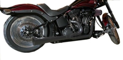 Vance & Hines Outlaw Indy Series 2-1 Black 86-11 Softail Fatboy Heritage Slim 