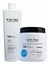Tec Italy Bleach for Hair Lightening - 350 g/12.3 oz plus Peroxide 30 vol 1 lite