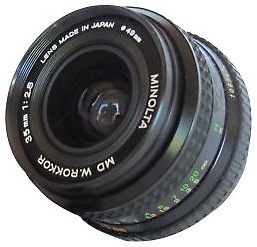 Wide Angle Camera Lens for Minolta