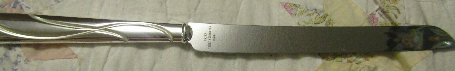 NEW! Lenox American By Design Bridal Adorn Cake Knife and Server Stainless Steel