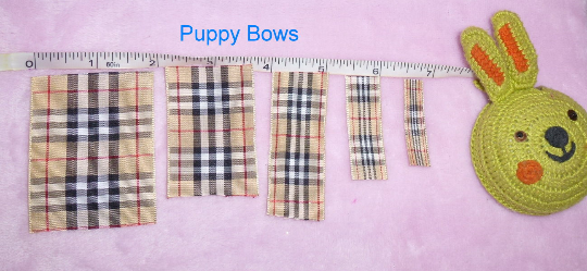 Ribbon ~ Check ~ 3/8", 5/8", 1", 1.5", 2", 3" Khaki brown bl