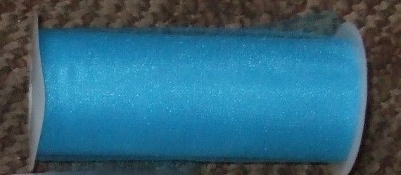 5 LOT JO-ANN NYLON 25yd BLUE MESH apOx 12yd 5/8 FoldOver ELASTIC SCISSORS RIBBON