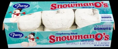 {4 PACK }WINTER EDITION LIMITED Raseberry Filled Donuts 6/pk