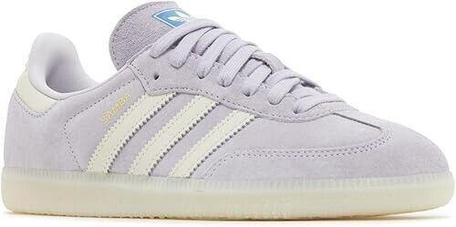 Adidas Samba OG Silver Dawn Purple Sneakers Size 12 Leather IG6176