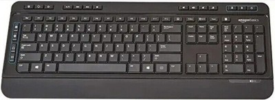 Amazon Basics Wireless Full Size Computer Keyboard US (QWERTY) NO DONGLE